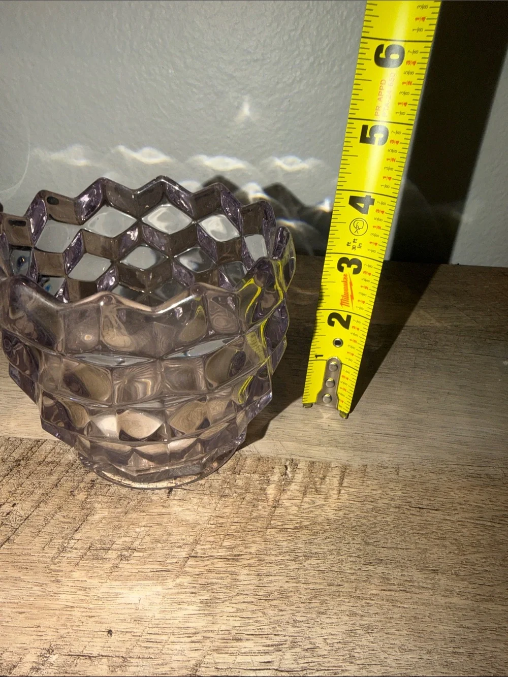 Vintage Decorative Textured Glass